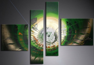 abstract hand painted 4 pieces group oil painting on canvas tds-th160