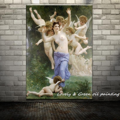 angel's painting of william adolphe bouguereau oil painting on canvas classical painting wall decor living room el decor