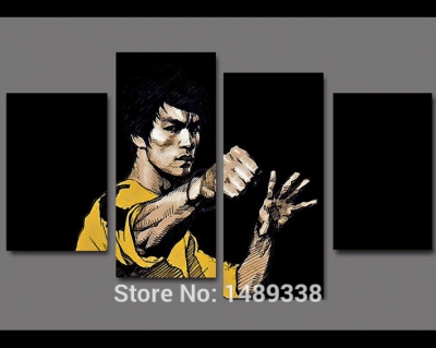 framed printed kung fu star bruce lee painting wall art decor print elsa poster picture canvas f/399