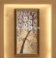 hand-painted living room home decor abstract wall art picture thick palette white flower cherry tree oil painting on canvas art