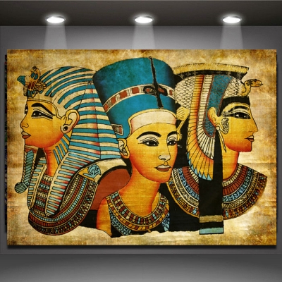 new arrival pharaoh of egypt unframed home decoration paintings modern abstract wall painting, a/1453