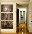 oil style mangnolia flower print picture painting on canvas for home modern decoration 3 panel wall art no framed