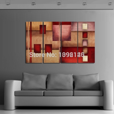 4 piece wall art modern abstract picture wishes oil painting on canvas for living room home bar decoration pictures on the wal