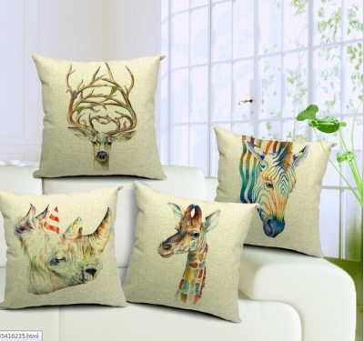 4pcs/lot nordic style 4pcs 45 * 45cm linen cotton pillow case sofa cushion cover whole