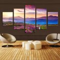 5 piece(no frame) the sunset and the mountain modern home wall decor canvas picture art hd print painting on canvas artworks