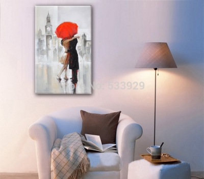 abstract figure paris lover hand painted oil painting on canvas tds-cx203---60x90cm