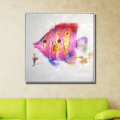 hand made oil painting on canvas pink fish nice oil painting abstract modern canvas wall art living room decor picture nk353