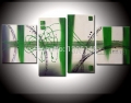 hand-painted wall art warm oil painting on canvas abstract oil painting 4pcs/set big size hand pictures