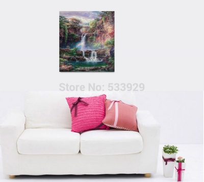 modern tds-hx031 yong-sacred pools art printed painting on canvas for home living room wall decoration