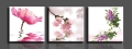 plum flower 3 panels/set hd picture canvas print painting artwork sell decorative painting