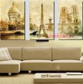 printed art 3 piece wall modern paris street landscape on canvas oil painting for bedroom triumphal arch living room pictures