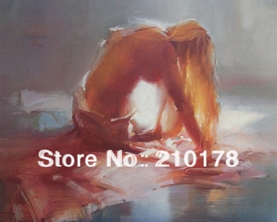 whole oil painting modern wall decor best art oil painting hand-painted df-068 sunbathing