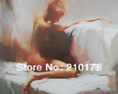 whole oil painting nude sexy woman modern wall decor art oil painting hand-painted df-006 amy