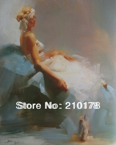 whole oil painting nude sexy woman modern wall decor art oil painting hand-painted df-008 ballerina