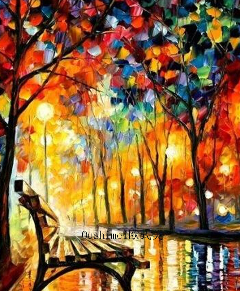 hand painted oil painting picture modern paintings on canvas street