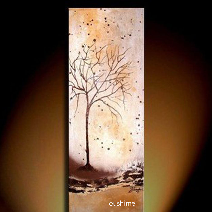 home decoration wall art modern abstract oil painting guaranteed handmade tree picture for living room