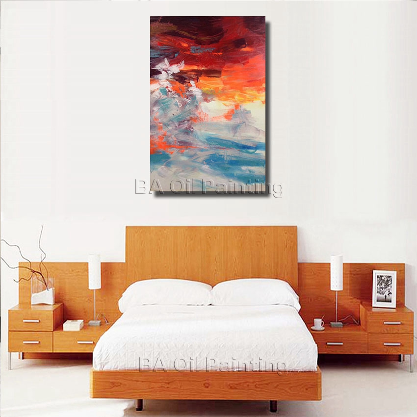 hand-painted art abstract oil painting modern home on canvas decoration wall pictures for living room no framed nk356