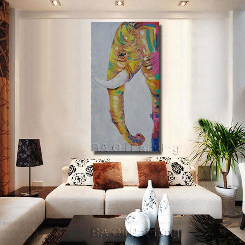 oil painting european the sitting room picture of pure handpainted decorative abstract large tusks pictures nk358