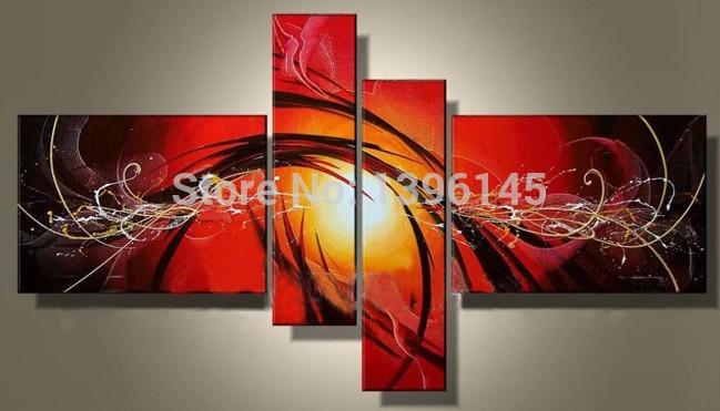 handmade modern oil painting on canvas wall art vans of the wall 4 piece canvas wall art