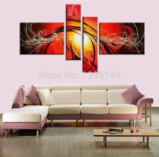 handmade modern oil painting on canvas wall art vans of the wall 4 piece canvas wall art