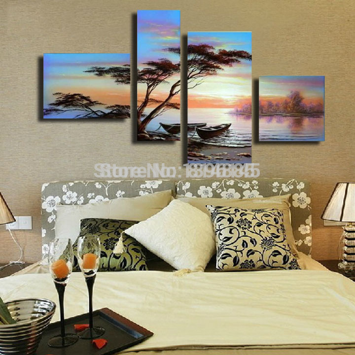 handpainted african landscape oil painting on canvas top home decoration wall art paintings