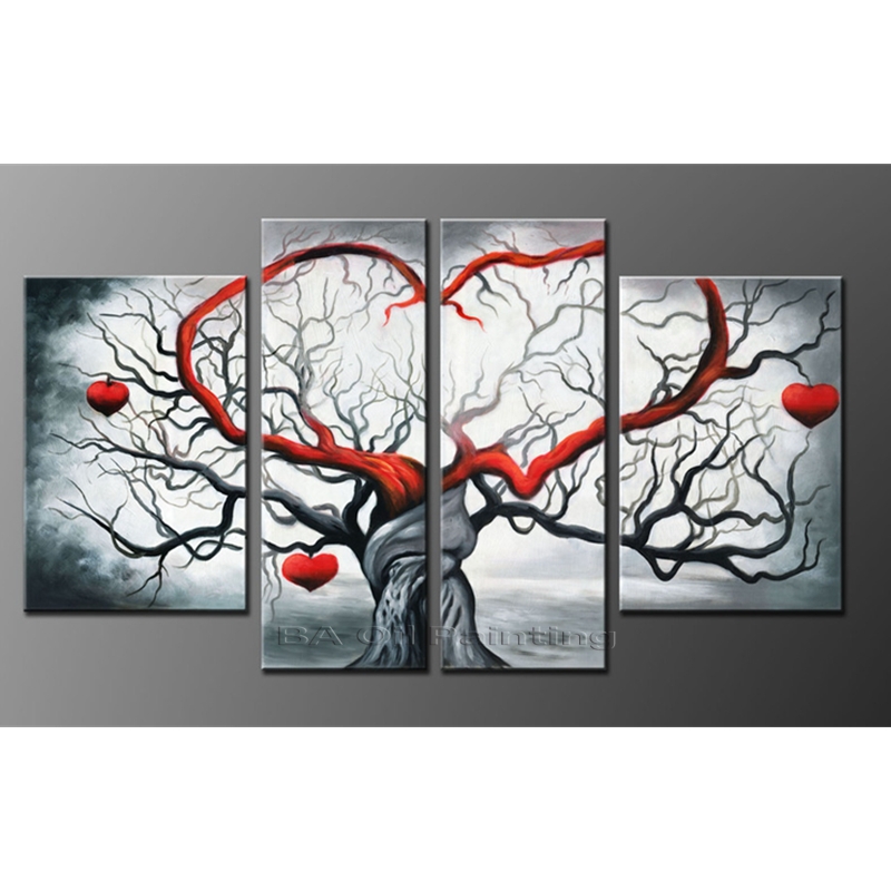 big size canvas painting manufacturers selling pure hand-painted oil paintings abstract painting gray love sitting room wk2186