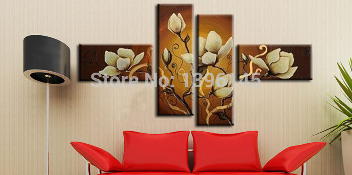 big size wall painting the mangnolia handmade modern oil painting on canvas wall art home decoration