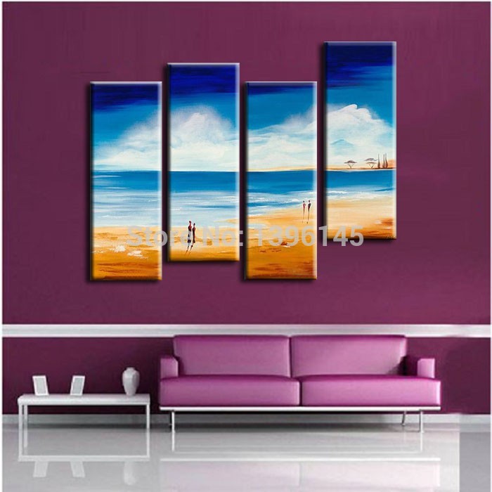 for sell whole pictures summer holiday handmade modern abstract oil painting on canvas wall art gifts