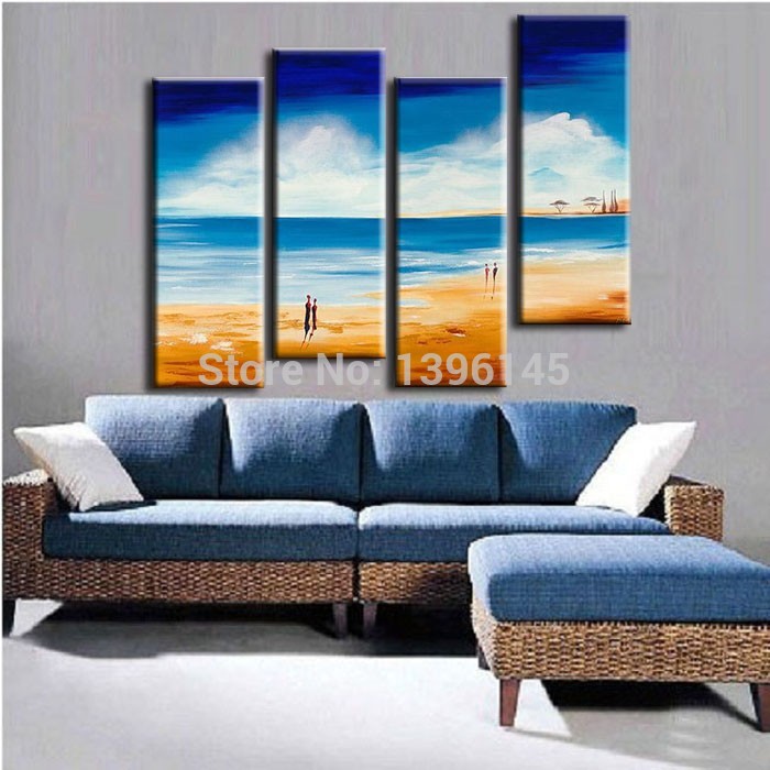 for sell whole pictures summer holiday handmade modern abstract oil painting on canvas wall art gifts