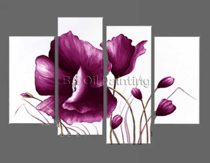 oil painting modern living room wall decor canvas painting plum flower picture handpainted art romance flower landscape wall