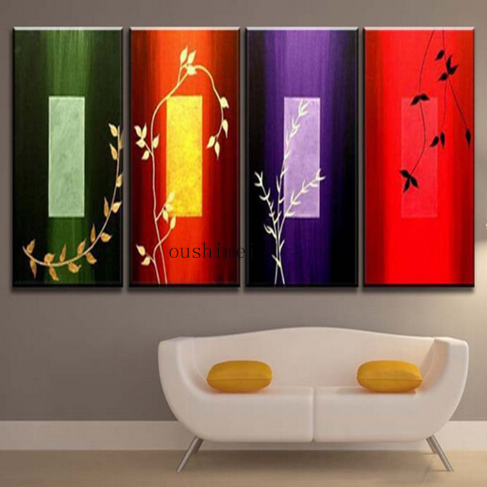 hand painted abstract paintings picture on canvas landscape oil painting for living room decor wall painting craft