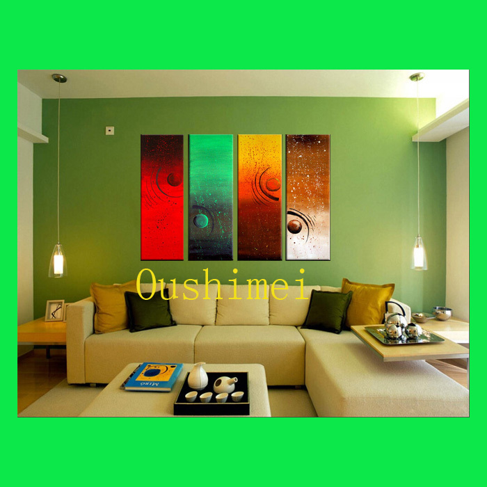 hand painted modern pictures on canvas abstract oil painting hang paintings for living room landscape wall art craft