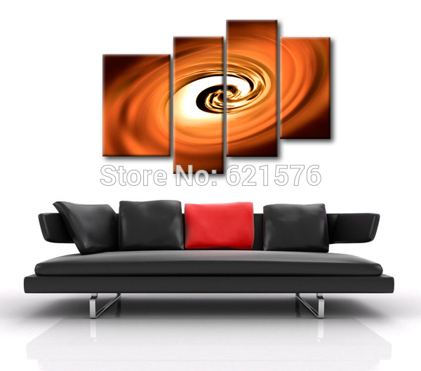 hand-painted modern brown coffee eddy wall art picture for living room home decor abstract oil painting on canvas art framed