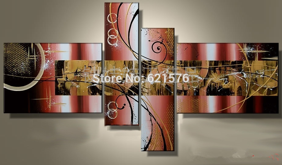 hand-painted modern wall art picture for living room home decor purple silvery brown white abstract oil painting on canvas art