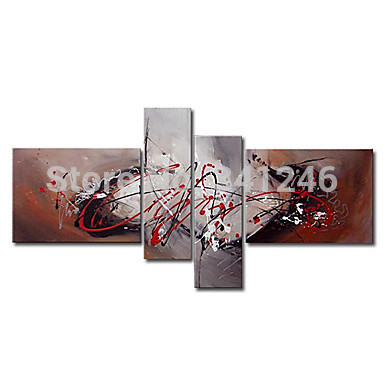 hand painted modern wall art picture living room home decor abstract dancing line oil painting on canvas framed