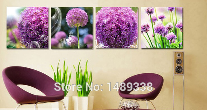 framed 3 pieces sell modern wall painting lavender decor decorative art picture paint on canvas prints