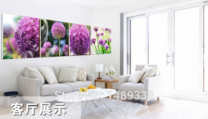 framed 3 pieces sell modern wall painting lavender decor decorative art picture paint on canvas prints