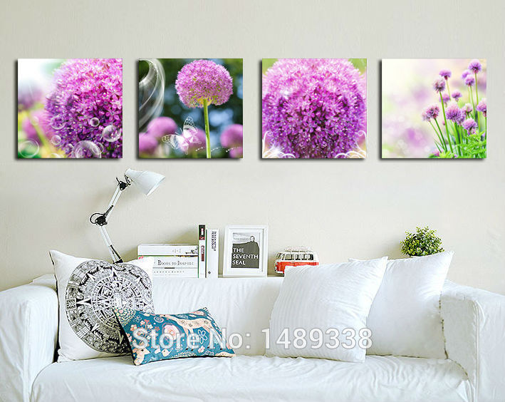 framed 3 pieces sell modern wall painting lavender decor decorative art picture paint on canvas prints