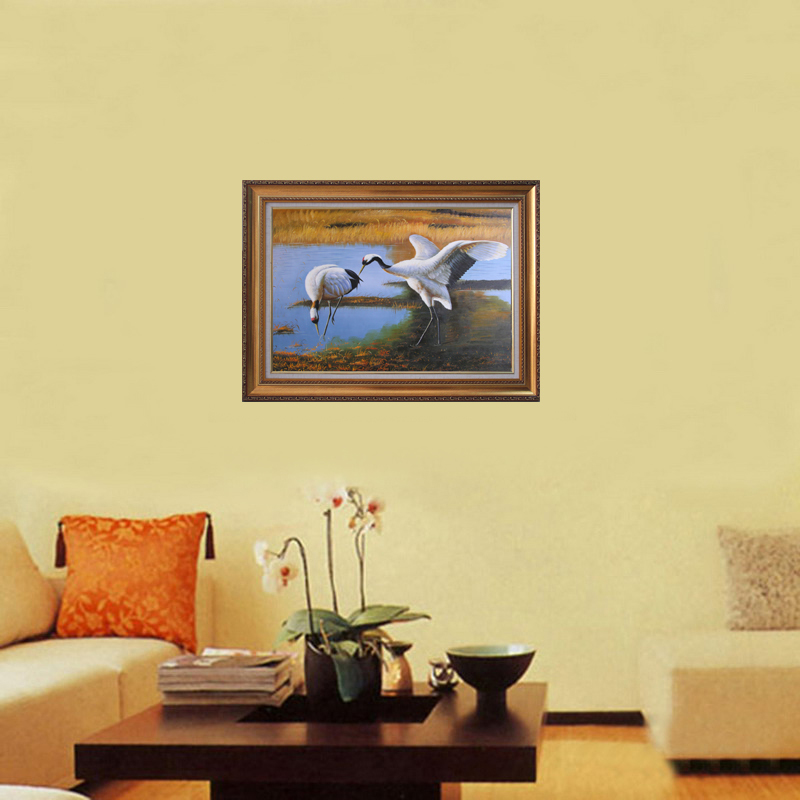 animal-cranes hand painted oil painting on canvas tds-dw005