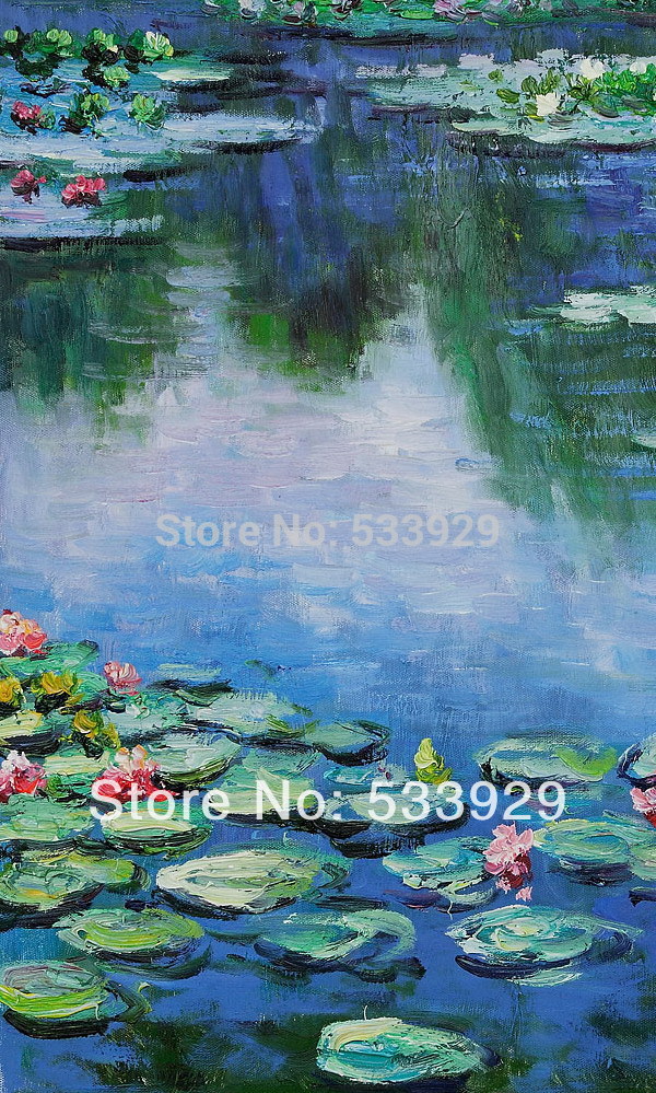 claude monet water lilies hand painted oil painting on canvas tds-cm010