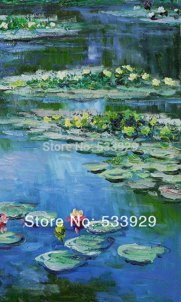 claude monet water lilies hand painted oil painting on canvas tds-cm010