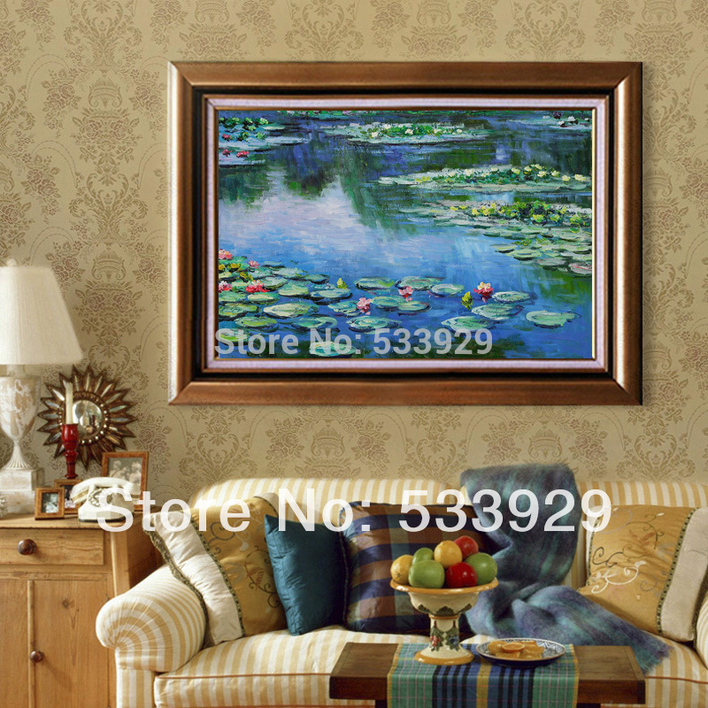 claude monet water lilies hand painted oil painting on canvas tds-cm010