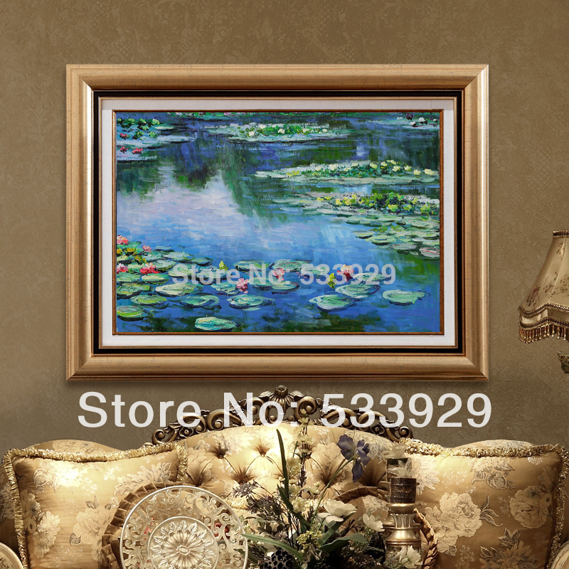 claude monet water lilies hand painted oil painting on canvas tds-cm010