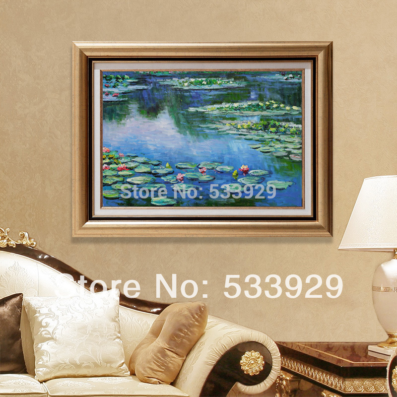 claude monet water lilies hand painted oil painting on canvas tds-cm010