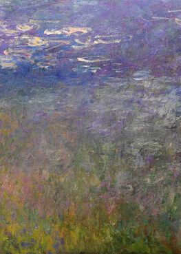 est claude monet purple waterlilies hand painted oil painting on canvas abstract oil painting