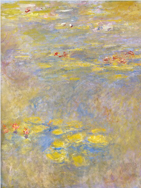 est claude monet waterlilies hand painted oil painting on canvas abstract oil painting