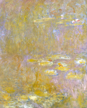 est claude monet waterlilies hand painted oil painting on canvas abstract oil painting