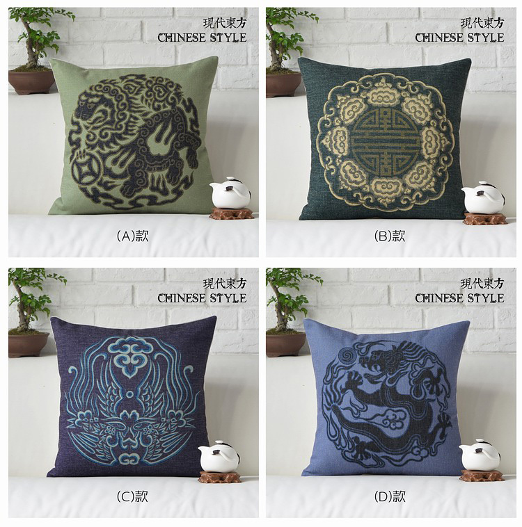 cotton linen cushion cover throw pillow cases decorate for sofa, car decoration, for home decorate