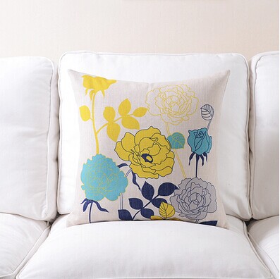 1pcs whole birds and flower cotton linen pillowcase cushion pillow pillows cushions pillow cover