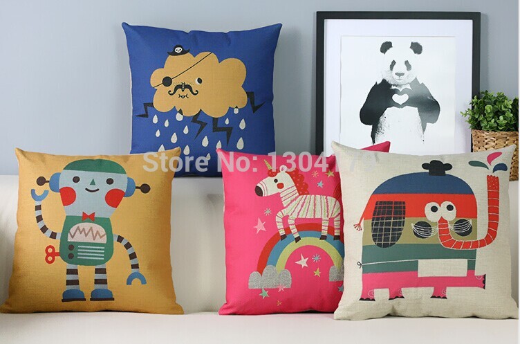 2014 new arrived 45x45cm cotton linen pillow cushion cover,creative decoration for home sofa, car pillow cushions, gifts